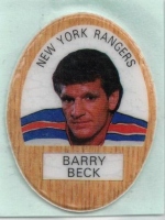 1983-84 Funmate NHL Puffy Stickers / Barry Beck