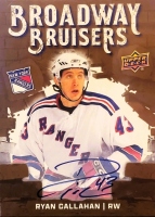 2025-26 Upper Deck New York Rangers Centennial Broadway Bruisers Autographs #BB13 Ryan Callahan