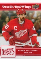 2025-26 Upper Deck Detroit Red Wings Centennial #42 Henrik Zetterberg
