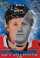 2025-26 Upper Deck UD Portraits Speckle #P36 Oliver Moore