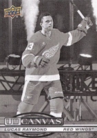 2025-26 Upper Deck UD Canvas Black and White #C21 Lucas Raymond