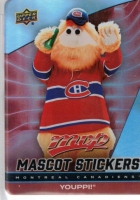2025-26 Upper Deck MVP Mascot Stickers #MS14 Youppi