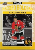 2025-26 Upper Deck Chicago Blackhawks Centennial Yellow #185 Chris Chelios TRH