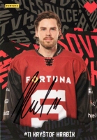 Klubov karta Sparta Praha Krytof Hrabk + originln podpis
