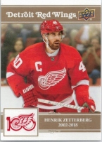 2025-26 Upper Deck Detroit Red Wings Centennial Gold #42 Henrik Zetterberg