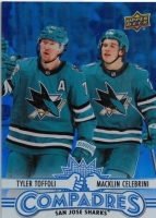 2025-26 Upper Deck Compadres #CM11 Macklin Celebrini / Tyler Toffoli