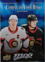 2025-26 Upper Deck MVP Coming to Your Rink #CR20 Brady Tkachuk / Tim Stutzle