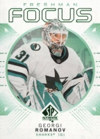 2024-25 SP Authentic Freshman Focus Green #FF25 Georgi Romanov