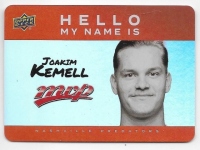 2025-26 Upper Deck MVP Hello My Name Is Stickers #HNI18 Joakim Kemell