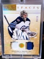 2014-15 Artifacts Jerseys Patch Spectrum #117 Ond�ej Pavelec  04/15 !!!
