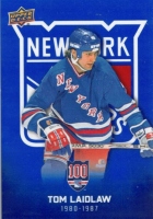 2025-26 Upper Deck New York Rangers Centennial Box Set Blue #23 Tom Laidlaw