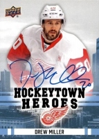 2025-26 Upper Deck Detroit Red Wings Centennial Hockeytown Heroes Autographs #HH8 Drew Miller