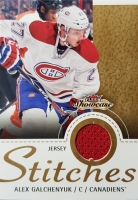 2013-14 Fleer Showcase Stitches #SAG Alex Galchenyuk