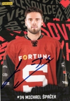 Klubov� karta Sparta Praha Michael �pa�ek + origin�ln� podpis