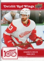 2025-26 Upper Deck Detroit Red Wings Centennial #26 Darren Helm