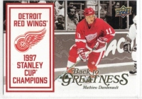 2025-26 Upper Deck Detroit Red Wings Centennial Back to Greatness #B2GMD Mathieu Dandenault