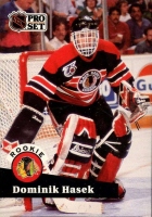 1991-92 Pro Set #529 Dominik Ha�ek RC + pevn� poudro 