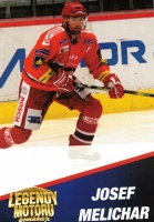Klubov karta Motor esk Budjovice Josef Melichar