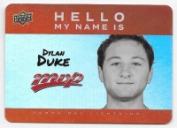 2025-26 Upper Deck MVP Hello My Name Is Stickers #HNI19 Dylan Duke