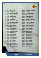 1993-94 Upper Deck #400 Checklist 