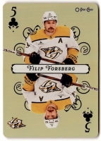 2025-26 O-Pee-Chee Playing Cards #5CLUBS Filip Forsberg