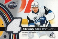 2025-26 SP Game Used '25 4 Nations Face-Off Fabrics #4NHJ Henri Jokiharju