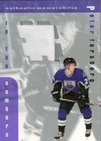 1999-00 BAP Memorabilia Jersey Numbers #I2 Peter Forsberg