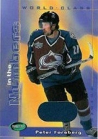 2001-02 Parkhurst World Class Numbers #WCN5 Peter Forsberg