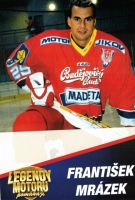 Klubov karta Motor esk Budjovice Frantiek Mrzek