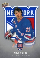 2025-26 Upper Deck New York Rangers Centennial Box Set #21 Nick Fotiu