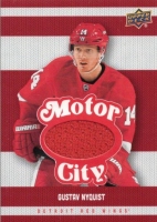 2025-26 Upper Deck Detroit Red Wings Centennial Motor City Materials #MCMGN Gustav Nyquist