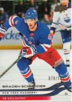 2025-26 Upper Deck Exclusives #116 Braden Schneider  076/100 ! 