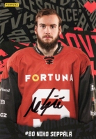 Klubov karta Sparta Praha Niko Seppala + originln podpis