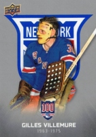 2025-26 Upper Deck New York Rangers Centennial True to the Blue #11 Gilles Villemure