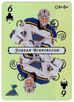 2025-26 O-Pee-Chee Playing Cards #6CLUBS Jordan Binnington
