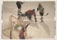 1988-89 O-Pee-Chee Stickers #34 35 36 37 Canadiens Bruins Action