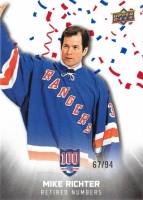 2025-26 Upper Deck New York Rangers Centennial #111 Mike Richter RN