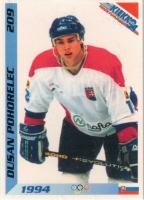 1994 Finnish Jaa Kiekko #209 Dusan Pohorelec