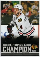 2025-26 Upper Deck Chicago Blackhawks Centennial Capturing a Champion #CC3 Niklas Hjalmarsson