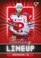 2021-22 SportZoo Tipsport ELH Starling Lineup #SLU32 Jakub Nakldal