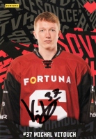 Klubov karta Sparta Praha Michal Vitouch + originln podpis