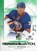 2024-25 SP Authentic Limited Green #197 Isaiah George FW